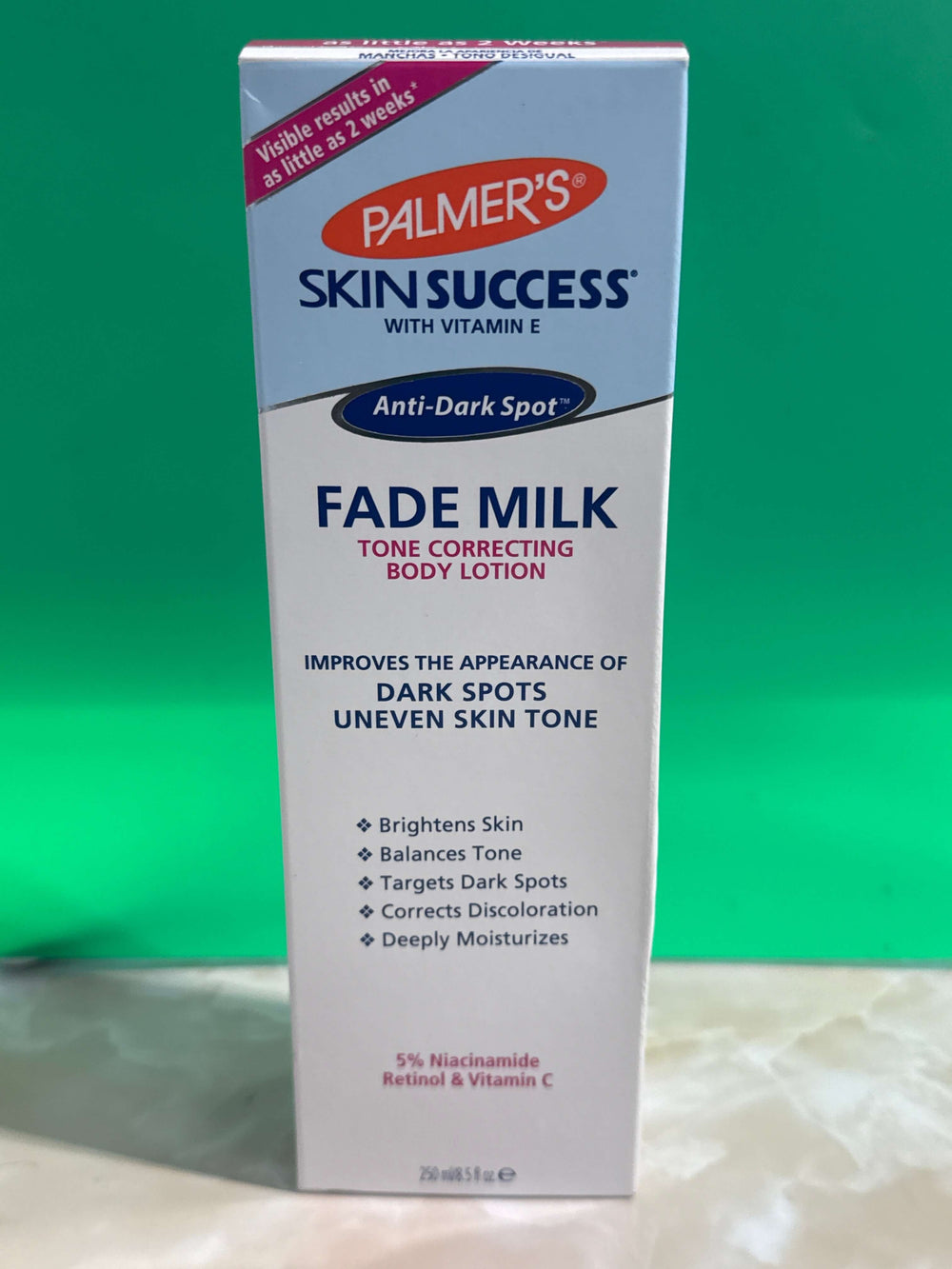  Palmer's Skin Success Fade Milk packaging 