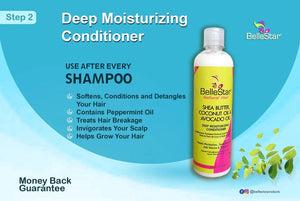 BelleStar Deep Moisturizing Conditioner with Shea Butter, Coconut Oil & Avocado Oil