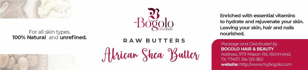 Bogolo Essentials 100% Natural Unrefined Shea Butter