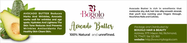 BOGOLO ESSENTIALS NATURAL SKINCARE AVOCADO BUTTER