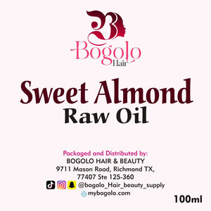 Bogolo Essentials - Sweet Almond Raw Oil
