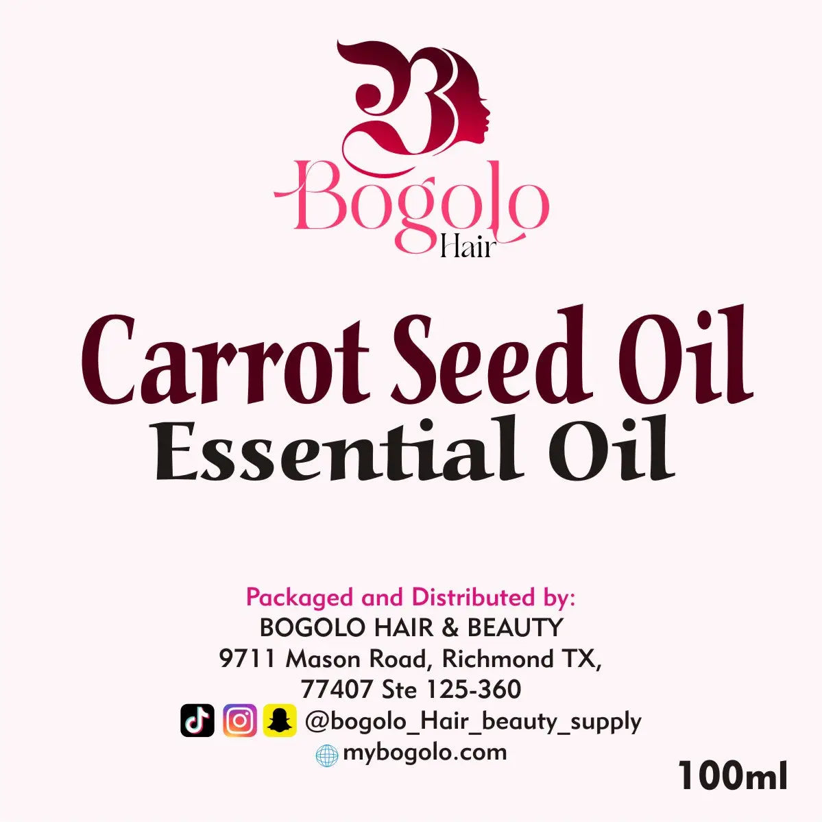 Bogolo`s. Essential Carrot Seed oil