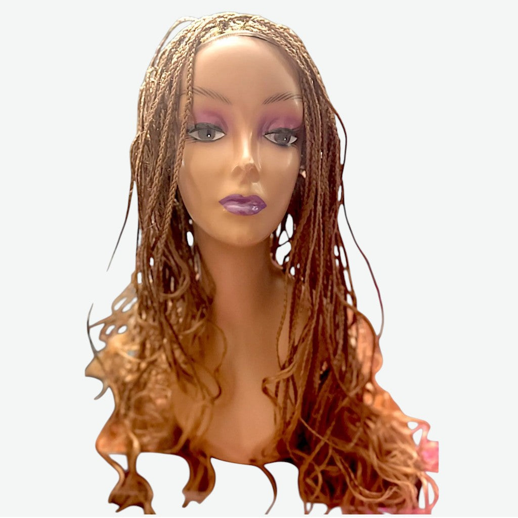 Bogolo's Front Lace Wigs- Hand-Braided French Curls