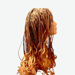 Bogolo's Front Lace Wigs- Hand-Braided French Curls