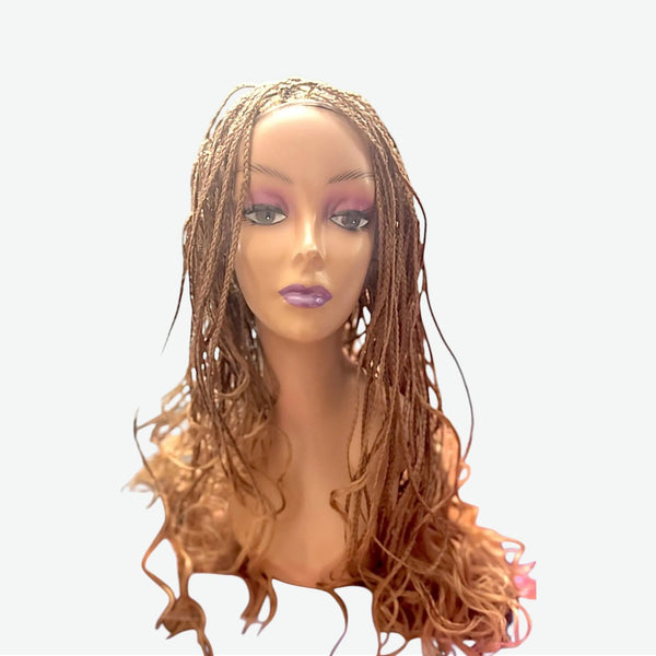 Bogolo's Front Lace Wigs- Hand-Braided French Curls