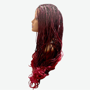 Bogolo's Front Lace Wigs- Hand-Braided French Curls
