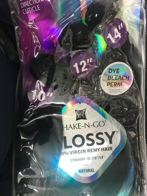 SHAKE N GO GLOSSY 100% VIRGIN REMY HAIR
