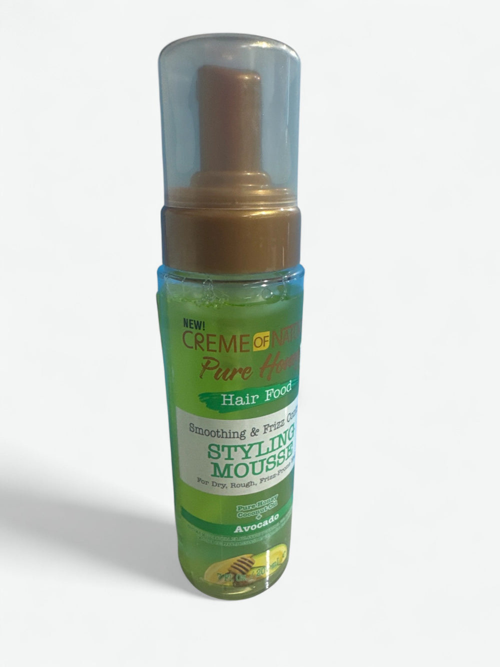 CREME OF NATURE PURE HONEY HAIR FOOD STYLING MOUSSE-AVOCADO