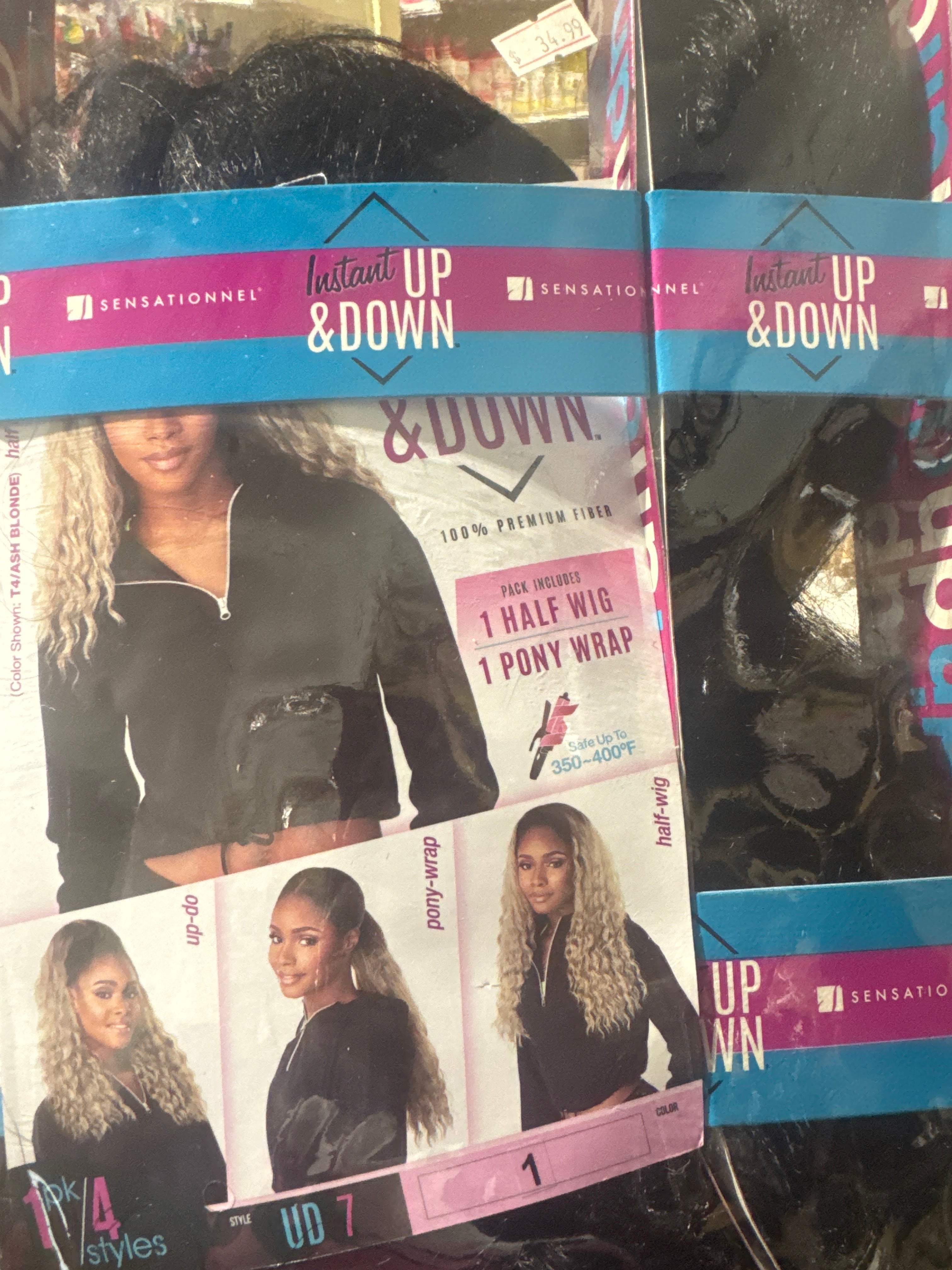 SENSATIONNEL INSTANT UP&DOWN 100%PREMIUM WIG PACK