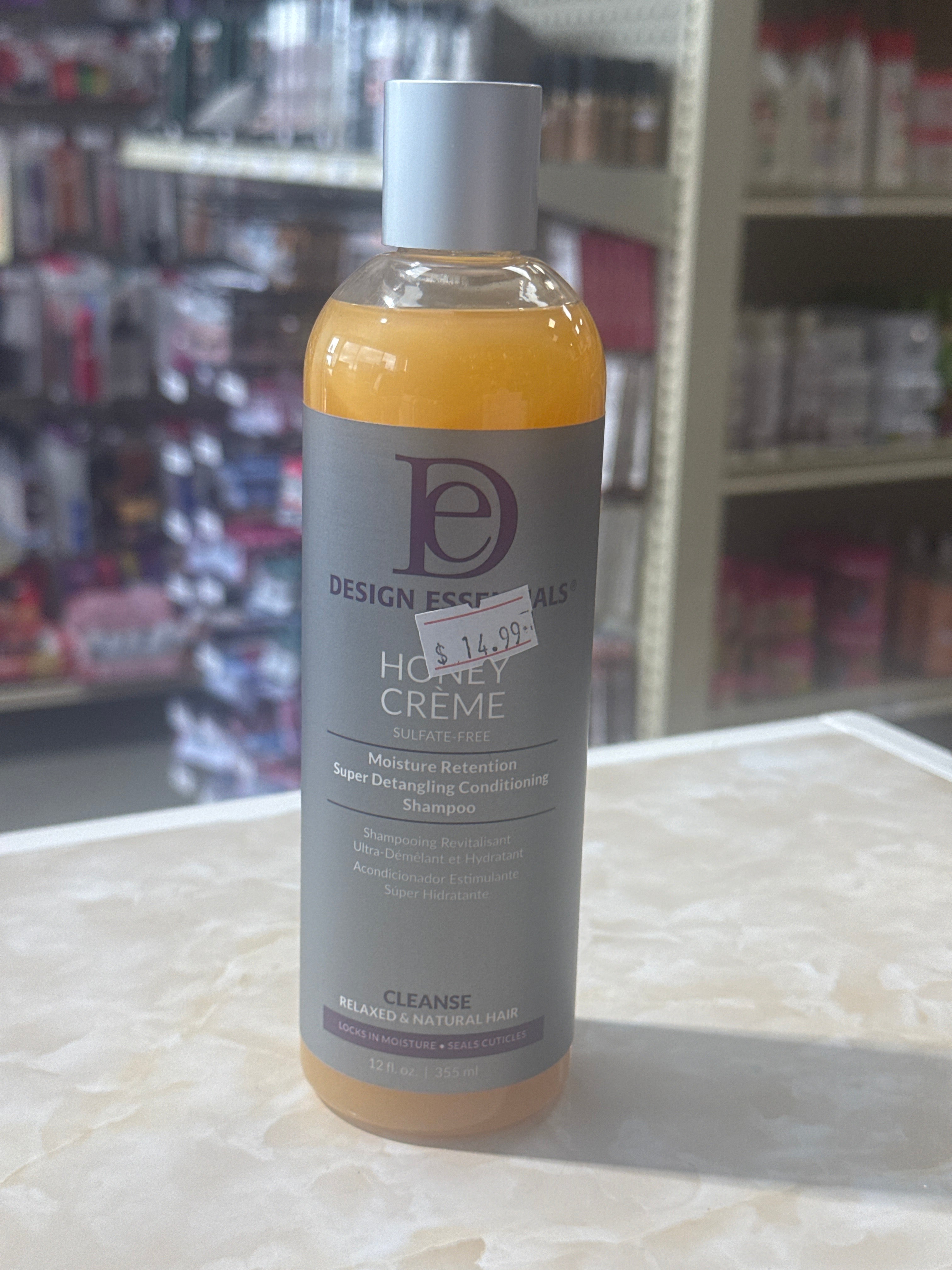 DESIGN ESSENTIALS  HONEY CREME DETANGLING SHAMPOO