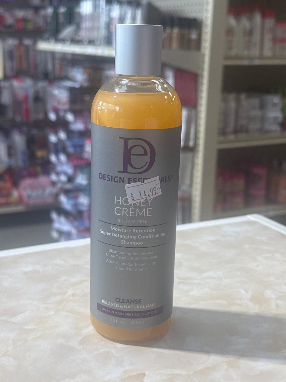 DESIGN ESSENTIALS  HONEY CREME DETANGLING SHAMPOO