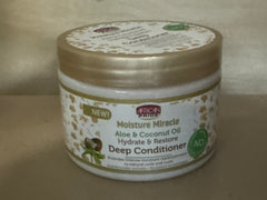 African Pride Moisture Miracle Aloe & Coconut Oil Hydrate & Restore Deep Conditioner