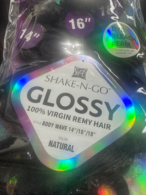 SHAKE N GO GLOSSY 100% VIRGIN REMY HAIR