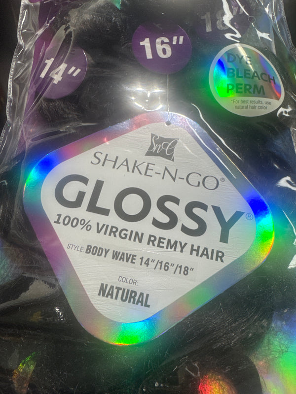 SHAKE N GO GLOSSY 100% VIRGIN REMY HAIR