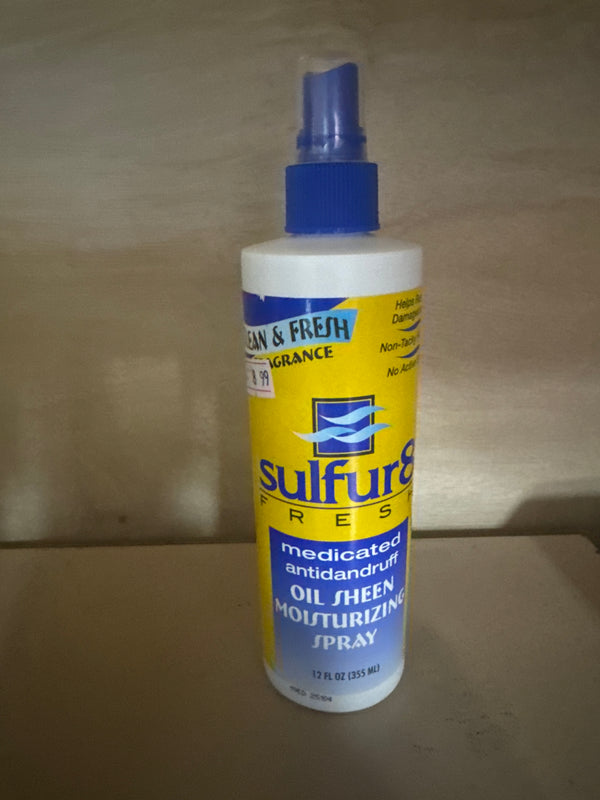 Sulfur8 Fresh Medicated Anti-Dandruff Oil Sheen Moisturizing Spray