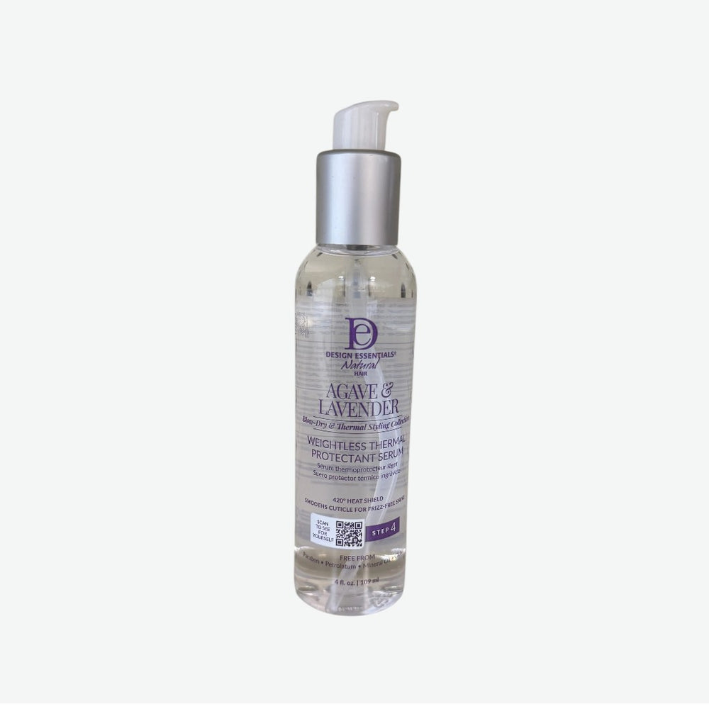 DESIGN ESSENTIALS AGAVE & LAVENDER WEIGHTLESS THERMAL PROTECTANT SERUM