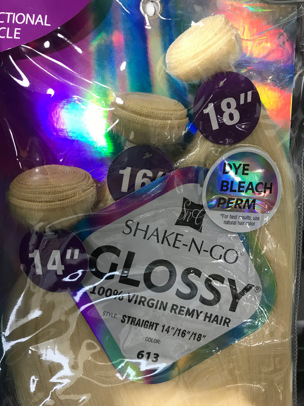 SHAKE N GO GLOSSY 100% VIRGIN REMY HAIR