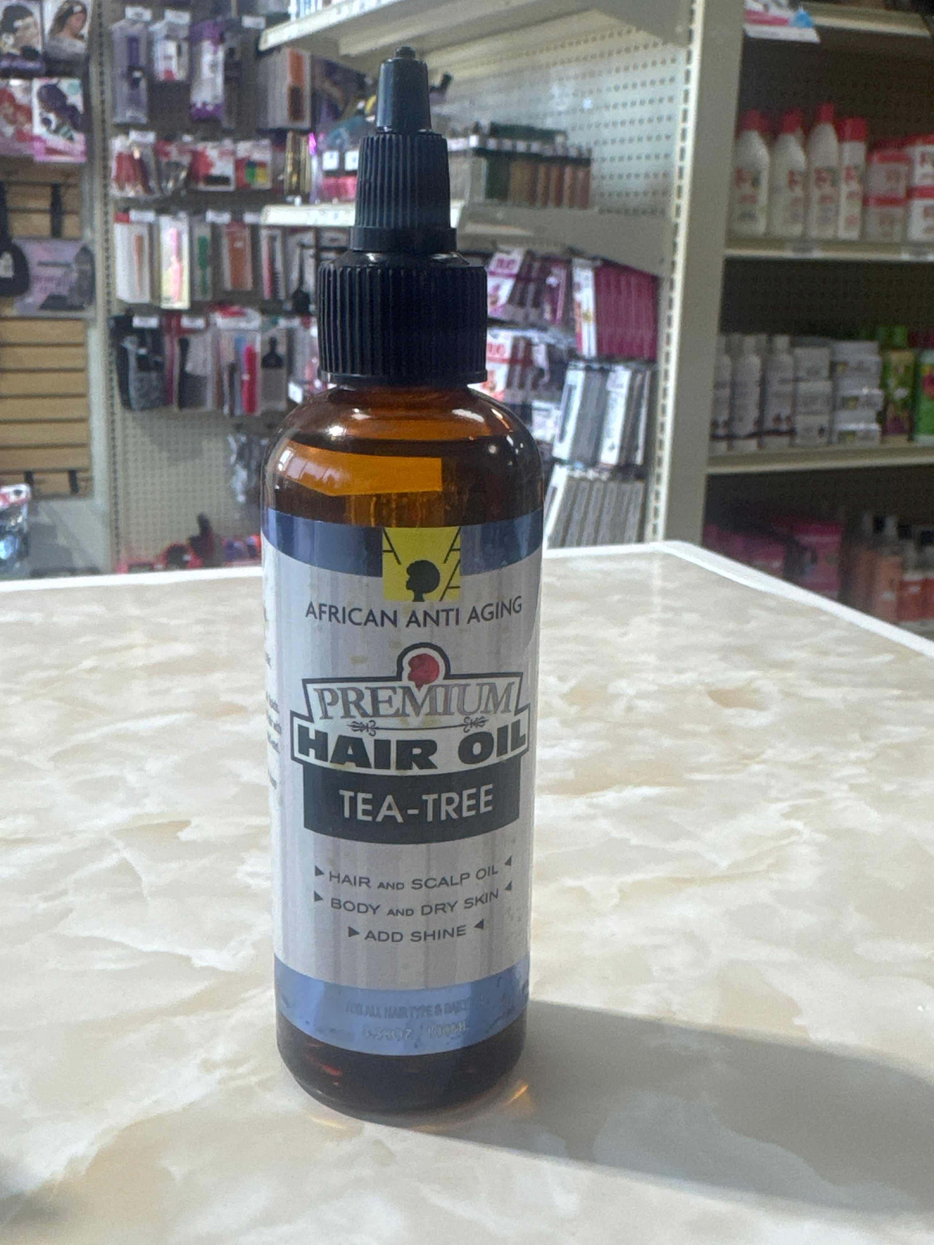 AFRICAN ANTI AGING PREMIUM HAIR OIL PEPPERMINT 3.38 OZ