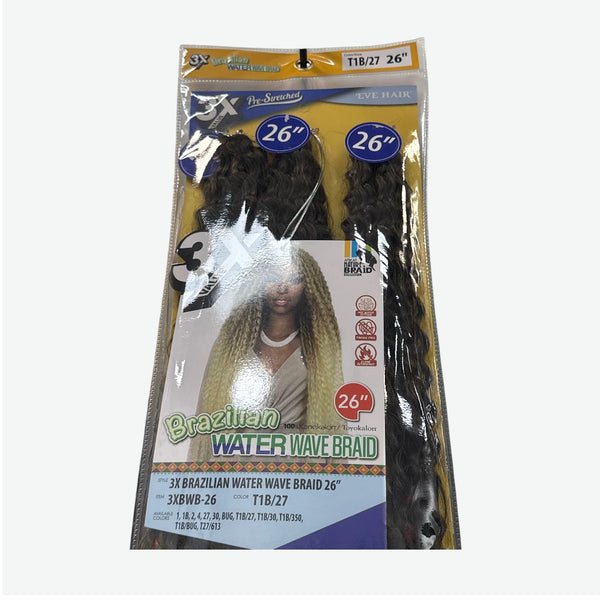 EVE HAIR -3X BRAZILIAN WATERWAVE BRAID