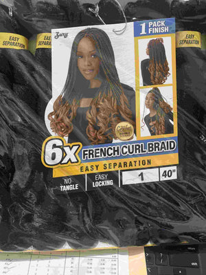ZURY PRE-STRETCHED 6X FRENCH CURL BRAID