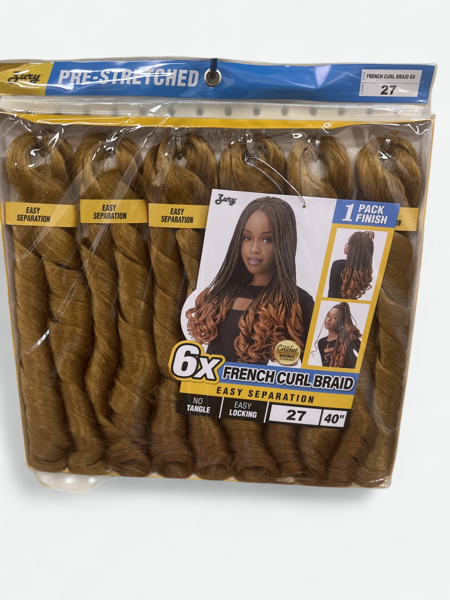 ZURY PRE-STRETCHED 6X FRENCH CURL BRAID