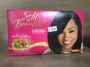 SOFT&BEAUTIFUL NO-LYE HAIR RELAXER KIT
