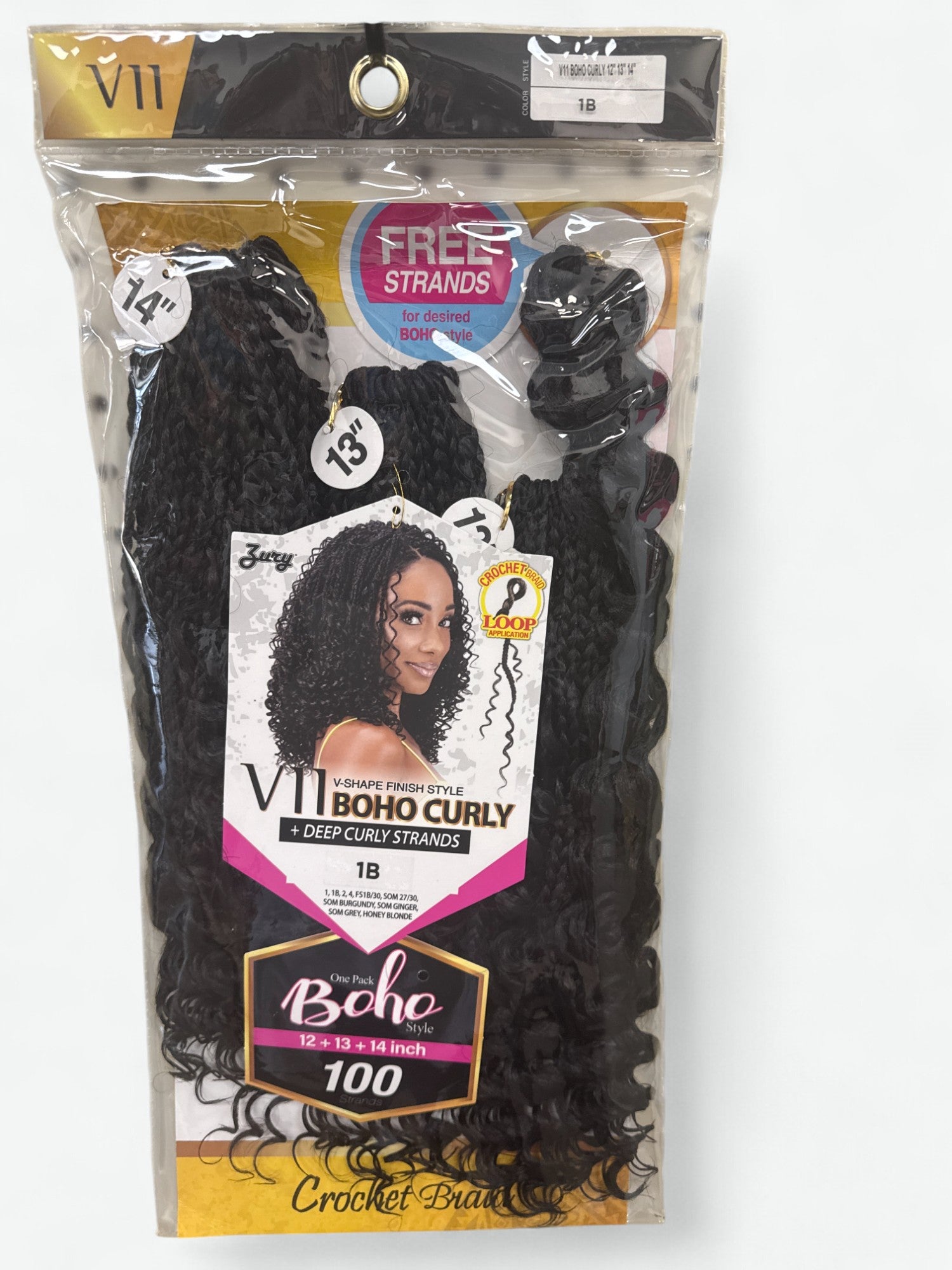 ZURY V11 BOHO CURLY CROCHET BRIADS