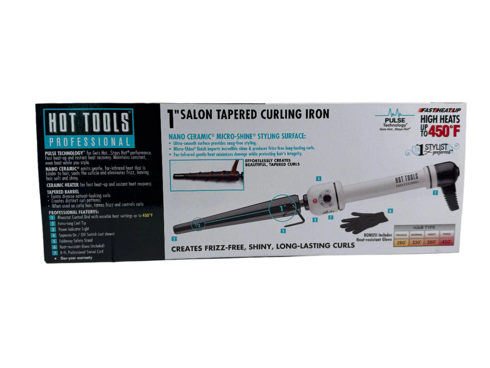 HOT TOOL C/IRON TAPERED B/W