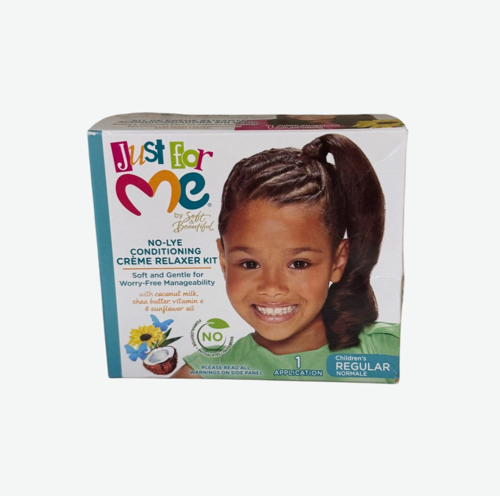 JUST FOR ME NO-LYE CONDITIONING CREME RELAXER KIT
