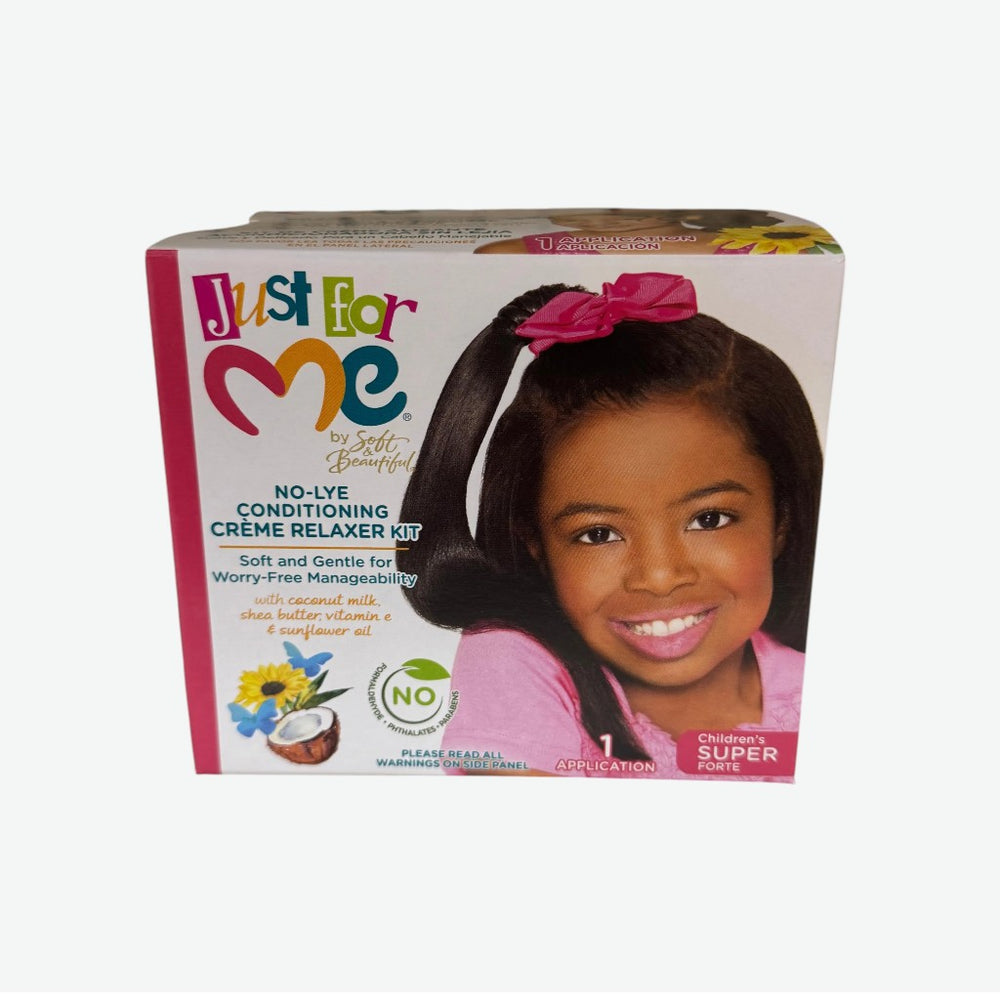 JUST FOR ME NO-LYE CONDITIONING CREME RELAXER KIT