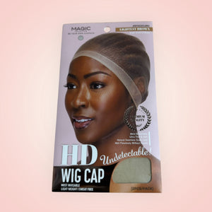 Black HD WIG CAP from Magic ensures natural, breathable, and seamless scalp coverage for a flawless look.