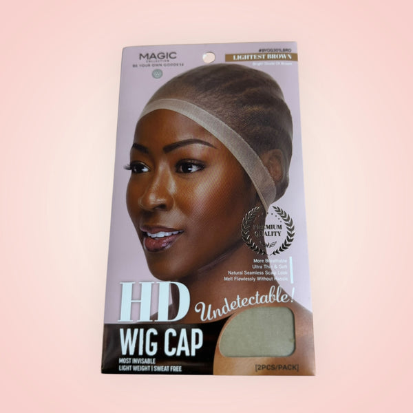 Black HD WIG CAP from Magic ensures natural, breathable, and seamless scalp coverage for a flawless look.