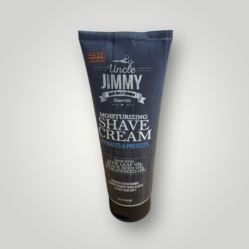 UNCLE JIMMY MOISTURIZING SHAVE CREAM - Bogolo hair & beauty Supply