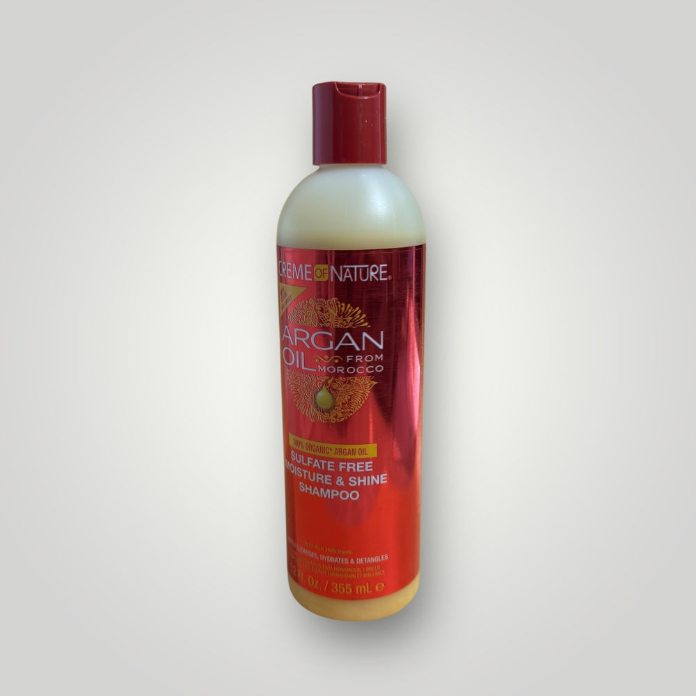 CREME OF NATURE ARGAN OIL SULFATE FREE MOISTURE AND SHINE SHAMPOO - Bogolo hair & beauty Supply