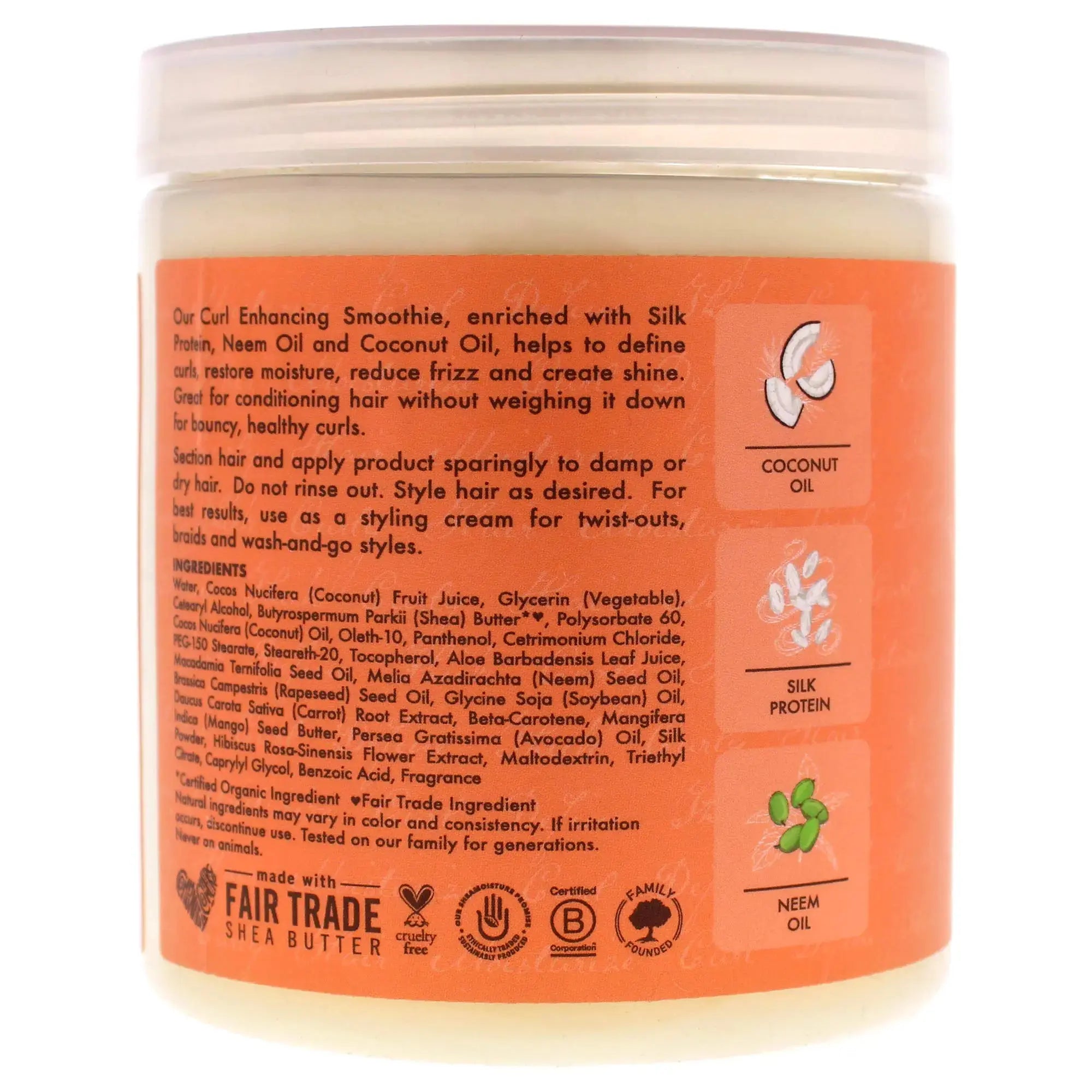 SheaMoisture Curl Enhancing Smoothie Hair Cream