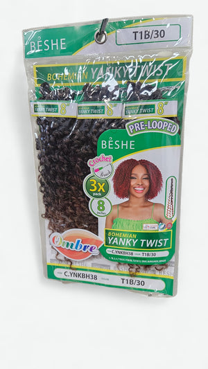 BESHE BOHEMIAN YANKY TWIST CROCHET BRAID