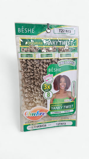 BESHE BOHEMIAN YANKY TWIST CROCHET BRAID