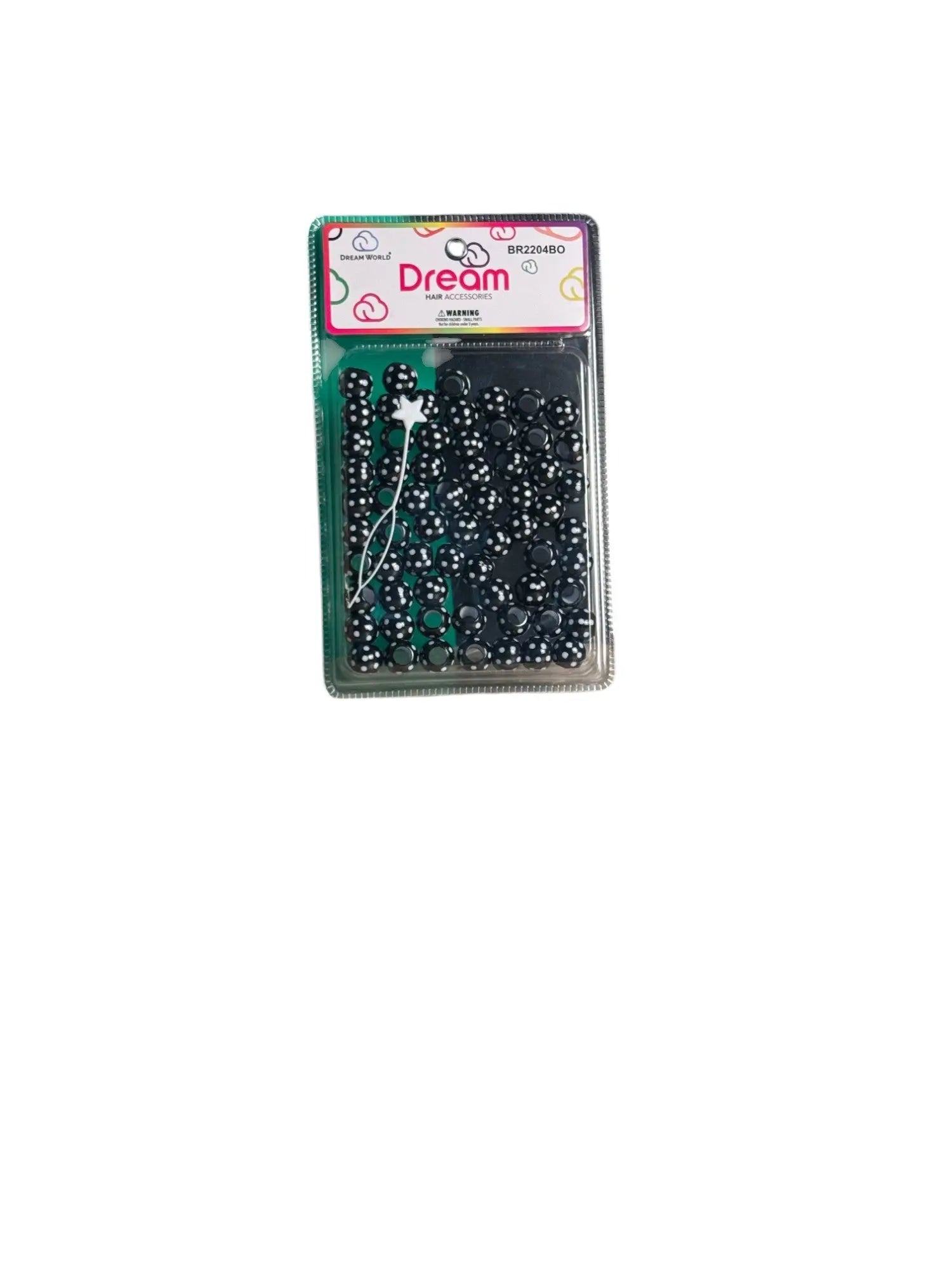 Versatile 100 Count Color Hair Beads