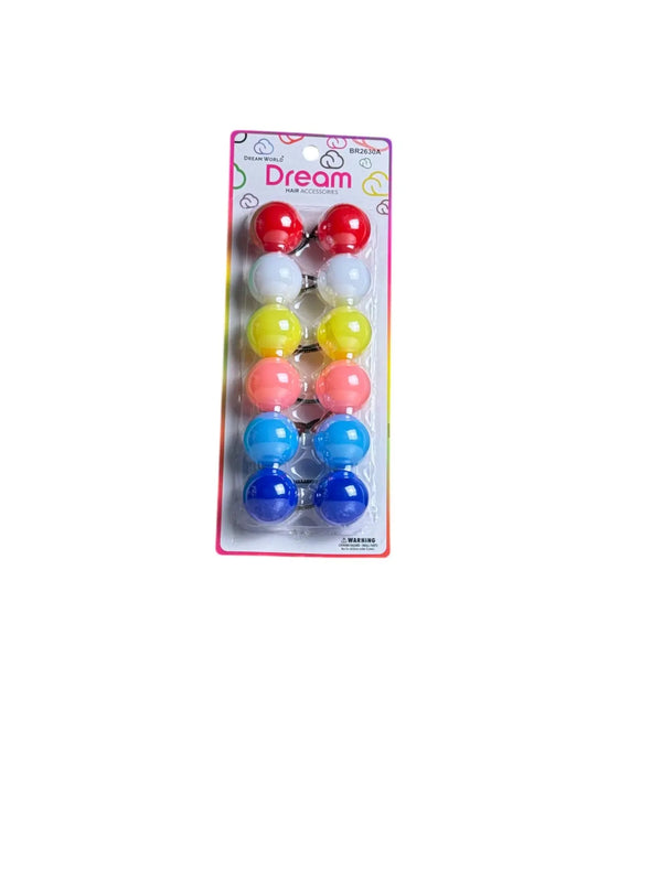 Versatile 100 Count Color Hair Beads