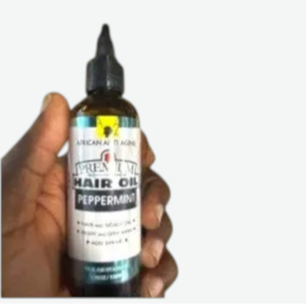 AFRICAN ANTI AGING PREMIUM HAIR OIL PEPPERMINT 3.38 OZ