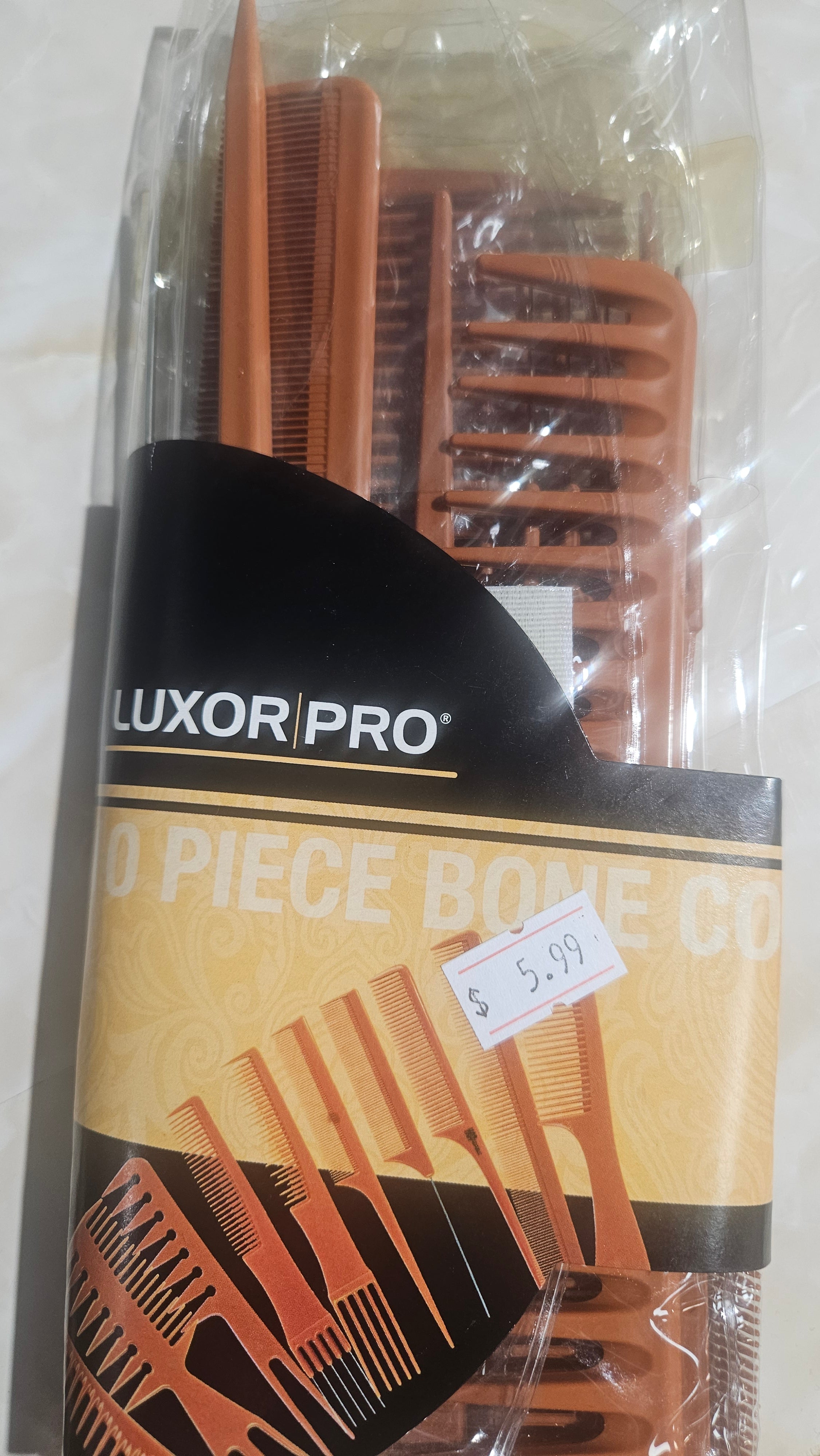 LUXOR PRO 10 PIECE BONE COMB