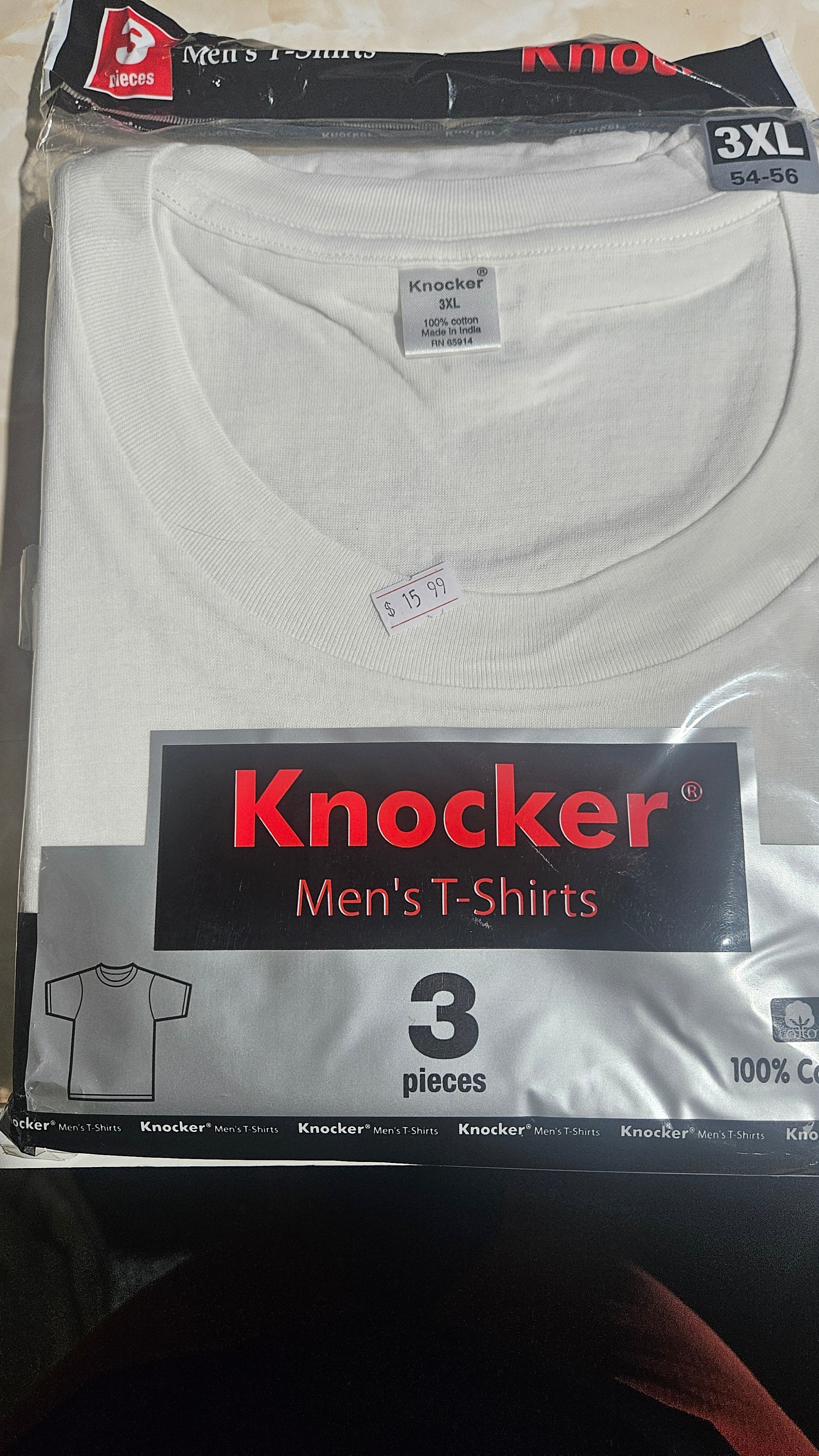 KNOCKER 3 PIECES MEN'S WHITE SHIRTS