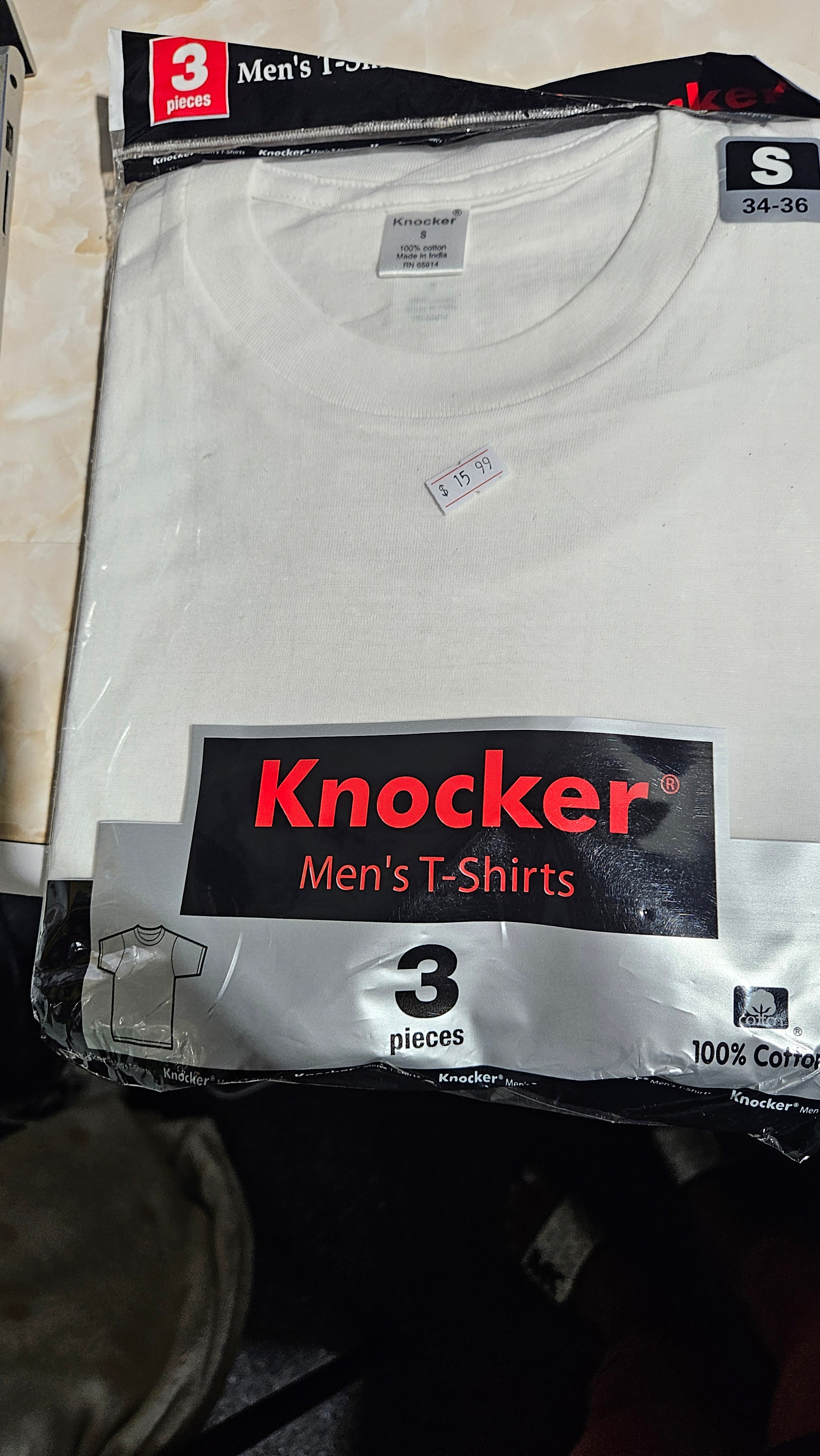 KNOCKER 3 PIECES MEN'S WHITE SHIRTS
