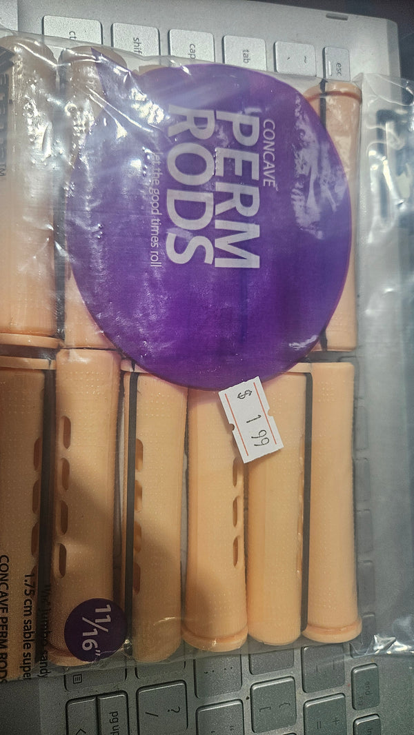 concave perm rods