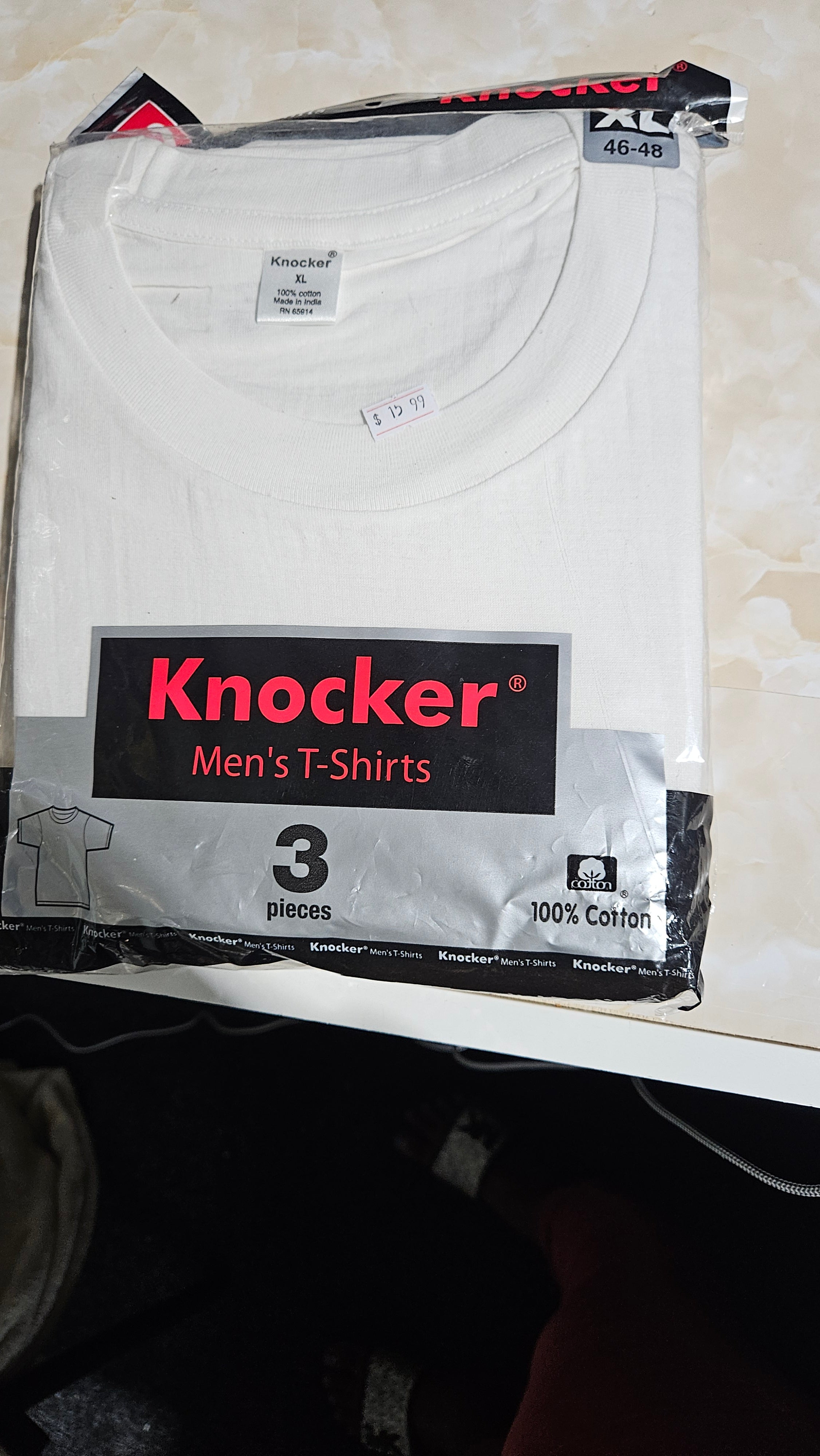KNOCKER 3 PIECES MEN'S WHITE SHIRTS