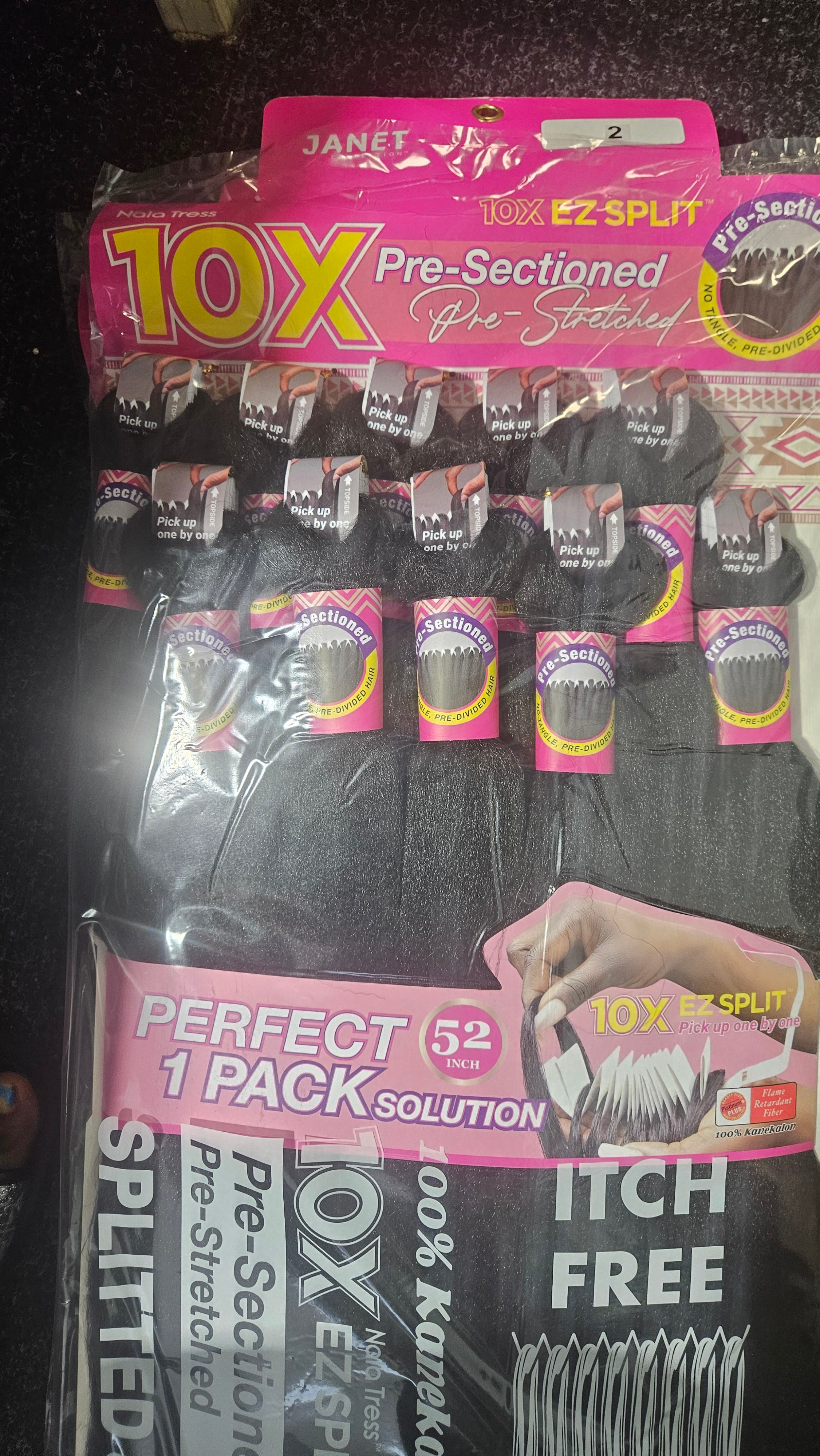 JANET collection 10X EZ SPLIT PRE-STRETCHED